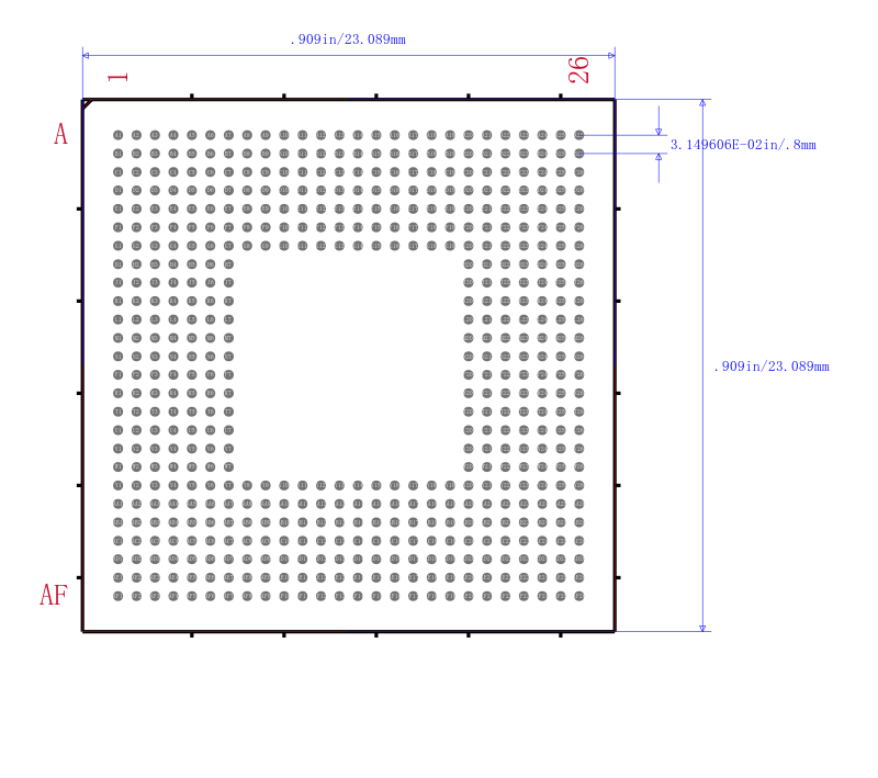 TMS32C6415EZLZ6E3封装图