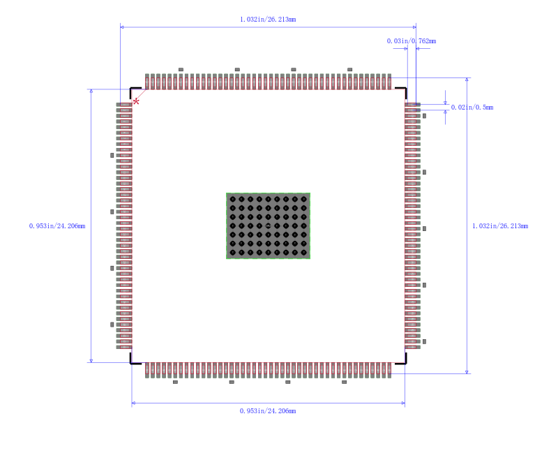 TMX320C6745PTP2封装图