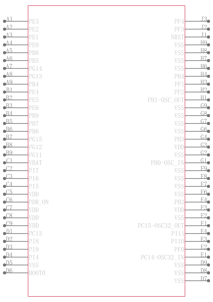 STM32H743IIK6引脚图