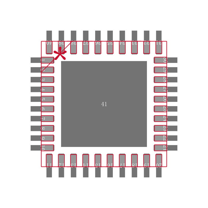 TPS65023RSBT封装焊盘图