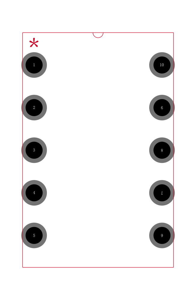 TQ2-L2-6V封装焊盘图