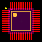TLV320AIC10IPFB封装焊盘图