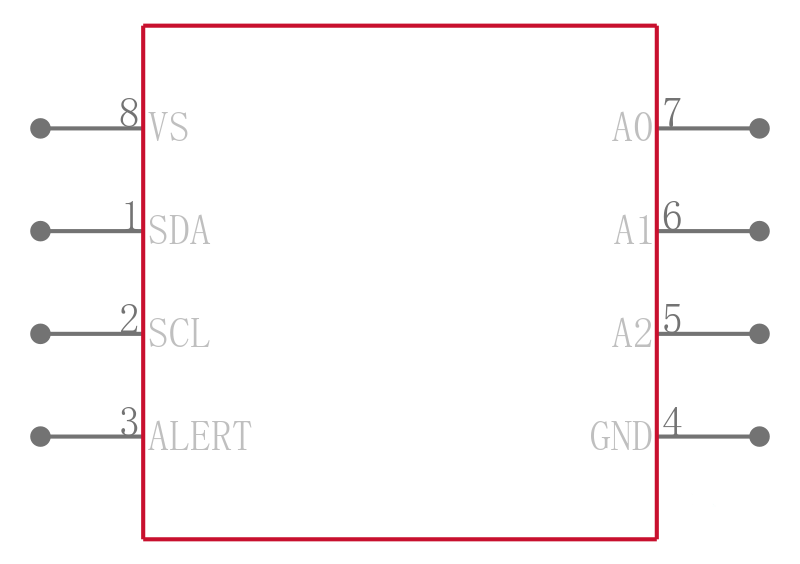 TMP75BQDGKRQ1引脚图