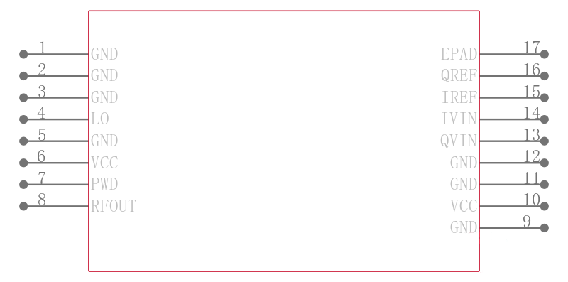 TRF3701IRHC引脚图