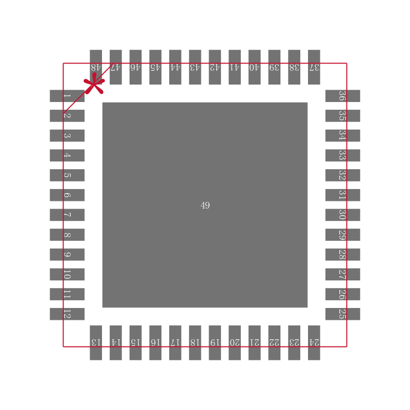 TLV320AIC29IRGZRG4封装焊盘图