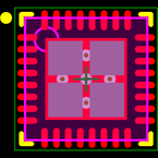 TLV320AIC3100IRHBR封装焊盘图