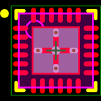 TLV320AIC3253IRGET封装焊盘图