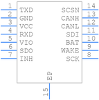 TJA1145TK/FDJ引脚图