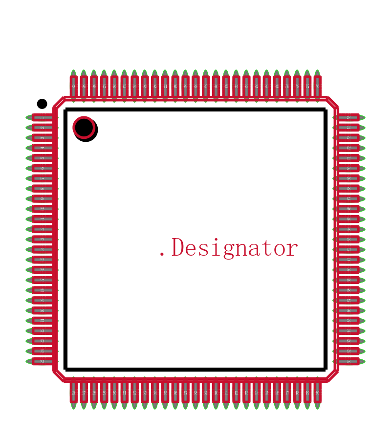TM4C123GH6PZT7R封装图