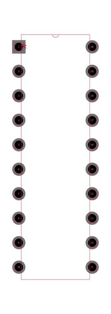 TDA7309封装焊盘图