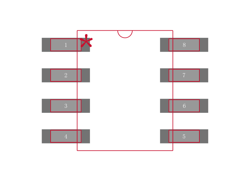 TL072BCDE4封装焊盘图