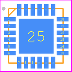 TS3A27518ERTWR封装焊盘图