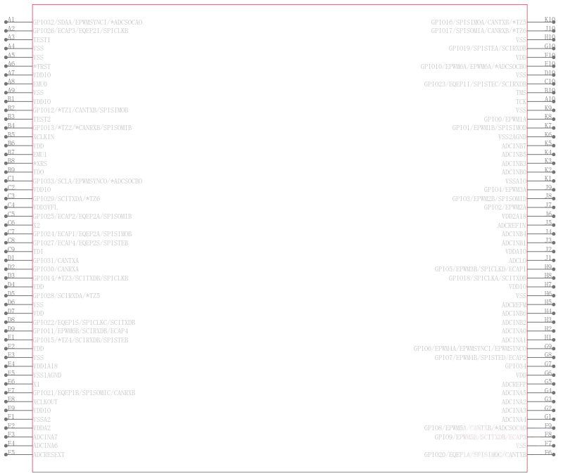 TMS320F2801ZGMS引脚图