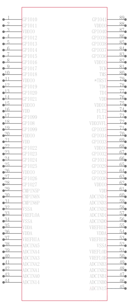 TMX320F28377SPTPT引脚图