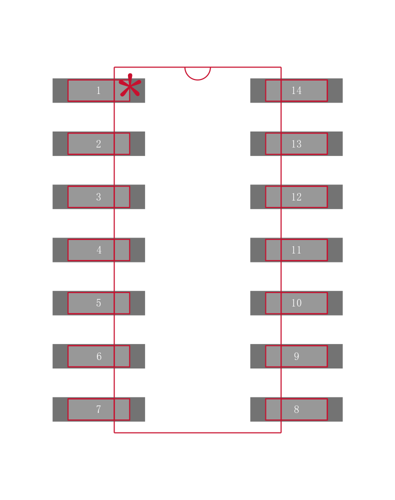 TLC2254IDRG4封装焊盘图