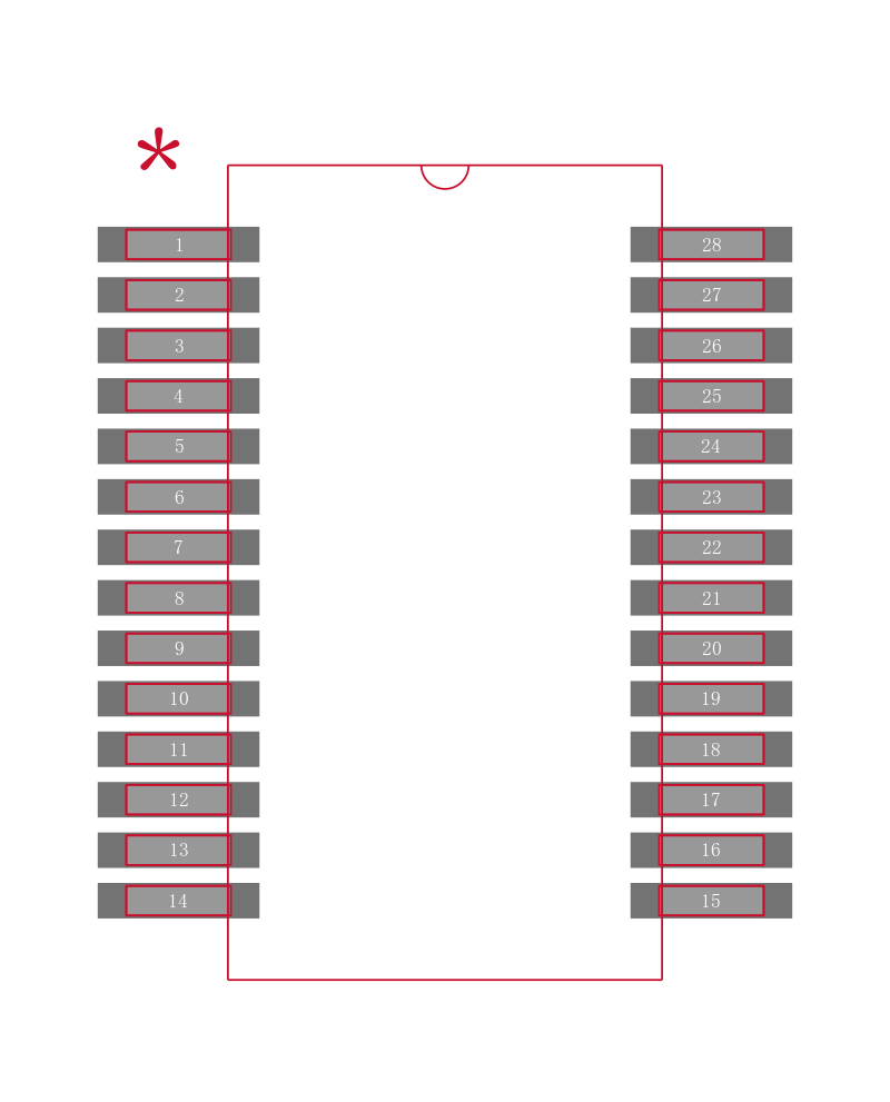 TPIC46L01DB封装焊盘图