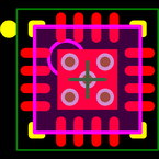 TPS65123RGTR封装焊盘图