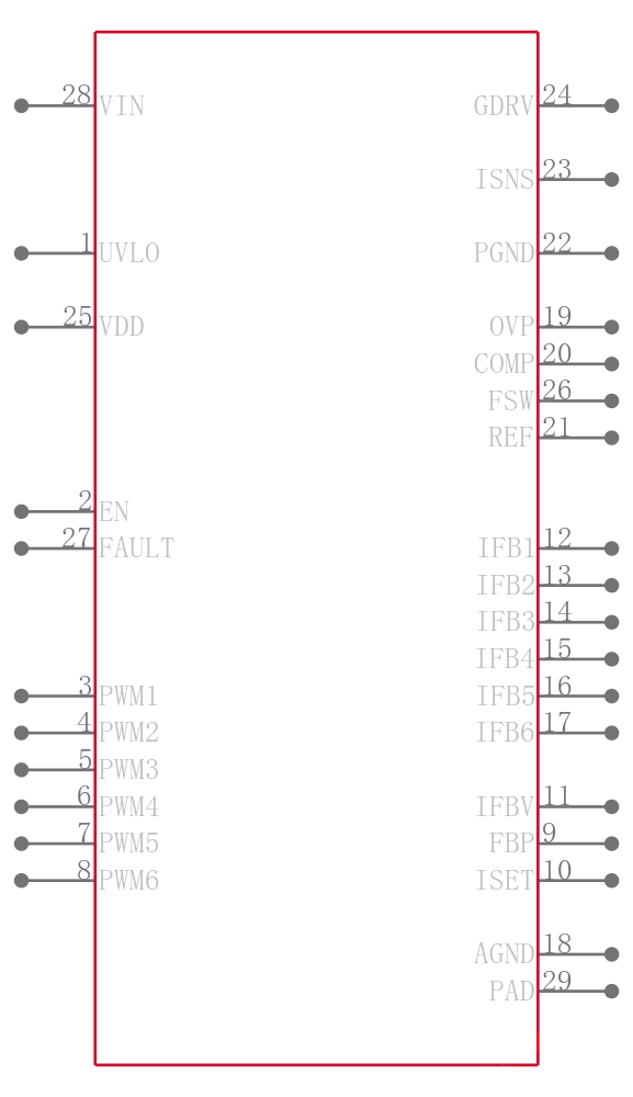 TPS61196PWPR引脚图