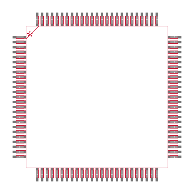 TL16PC564BPZ封装焊盘图