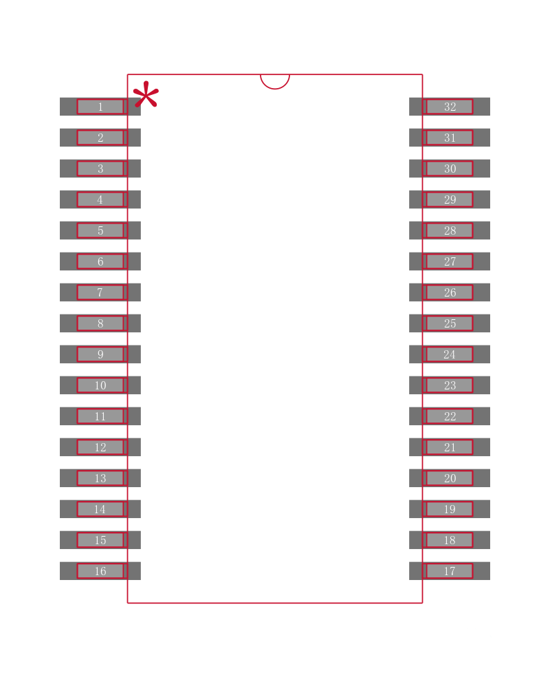 TSC2100IDAG4封装焊盘图