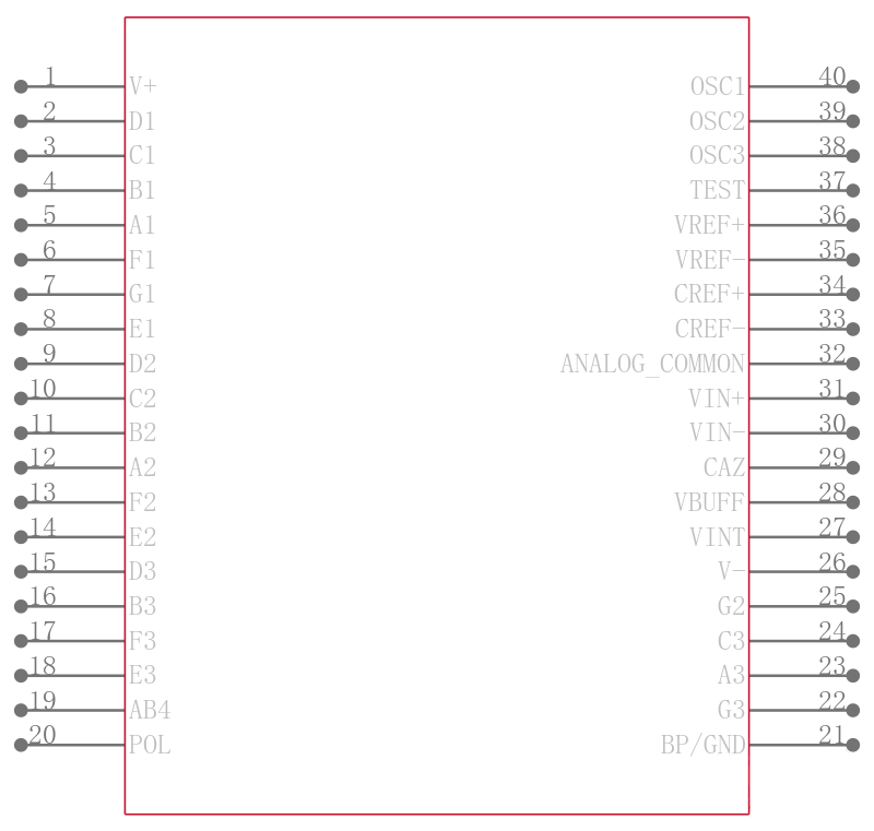 TC7106IPL引脚图