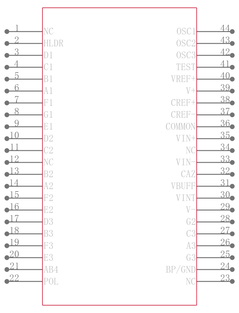 TC7117ACLW引脚图