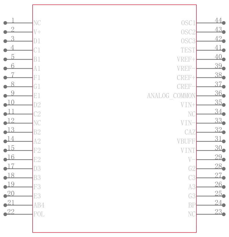 TC7126ACLW引脚图