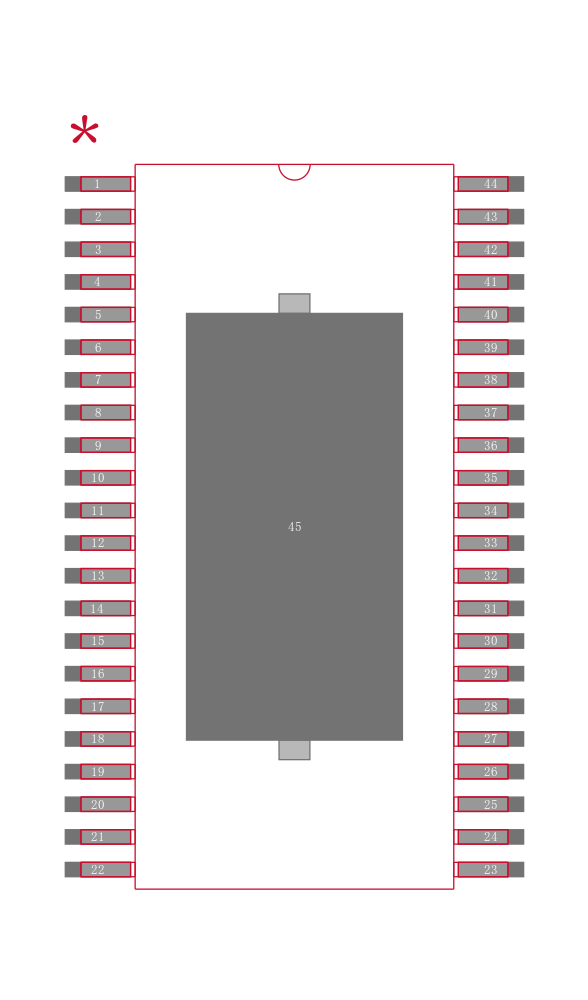 TAS5352ADDV封装焊盘图