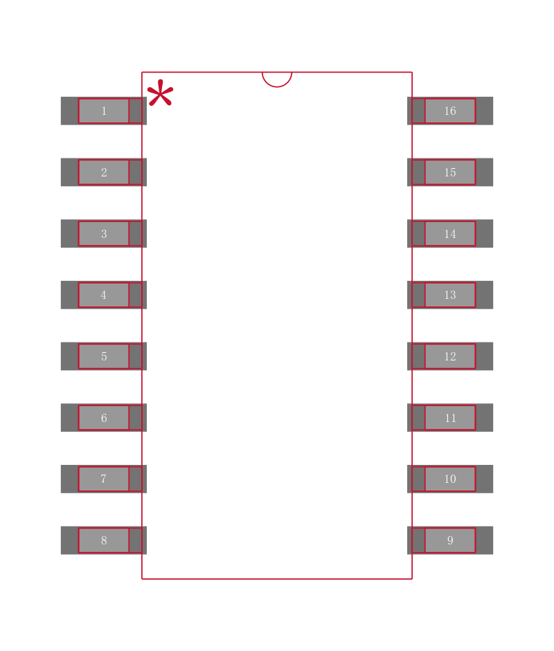TL494CNSRG4封装焊盘图