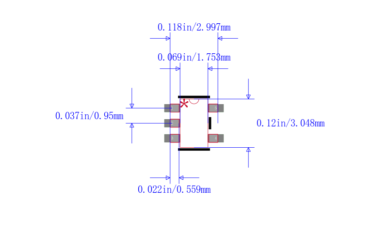 TPS73643DBVT封装图