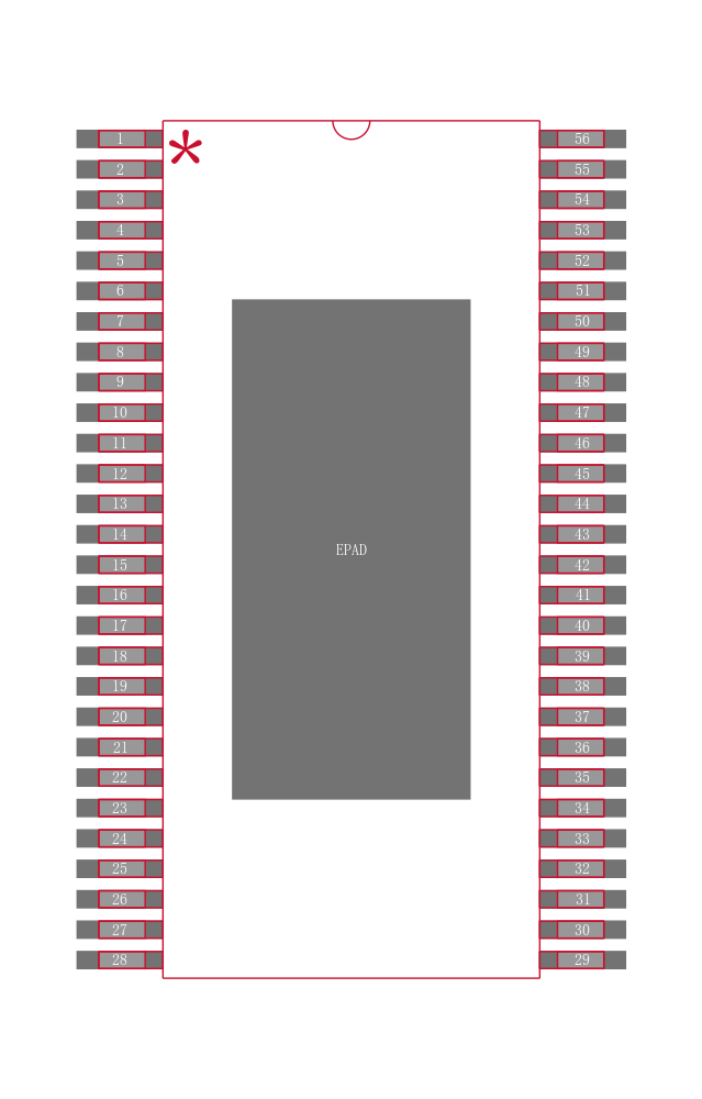 TAS5122DFDG4封装焊盘图