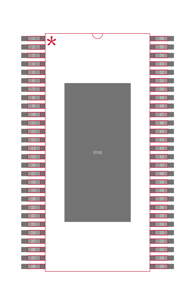 TAS5122DFDR封装焊盘图