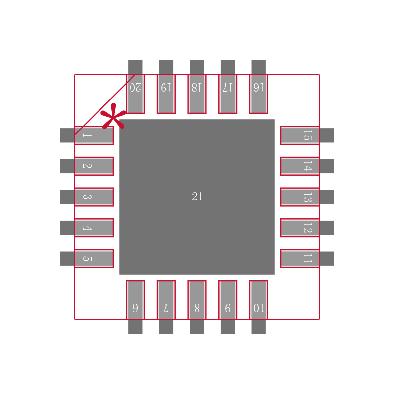 TPS74301RGWTG4封装焊盘图