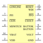 TPS3610U18PW引脚图