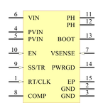 TPS54620RGYR引脚图