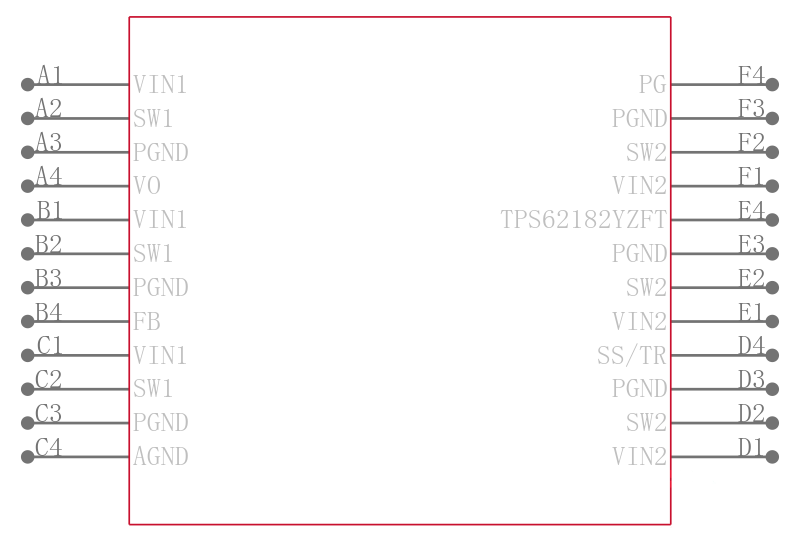 TPS62180YZFT引脚图