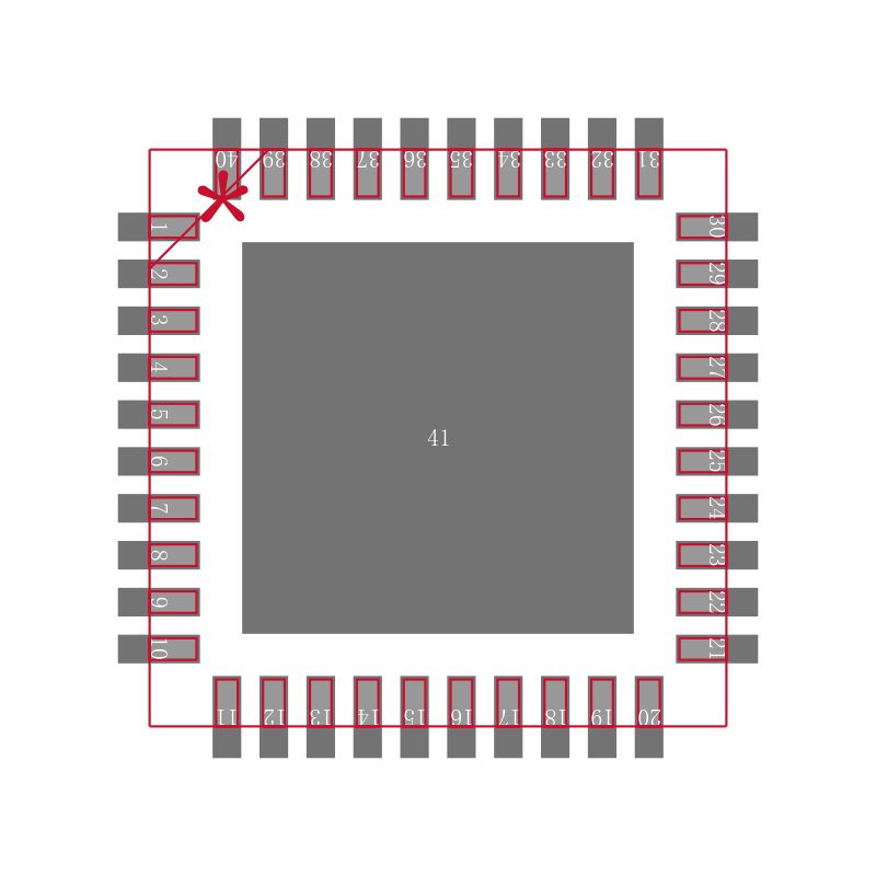 TPS65021RHAT封装焊盘图