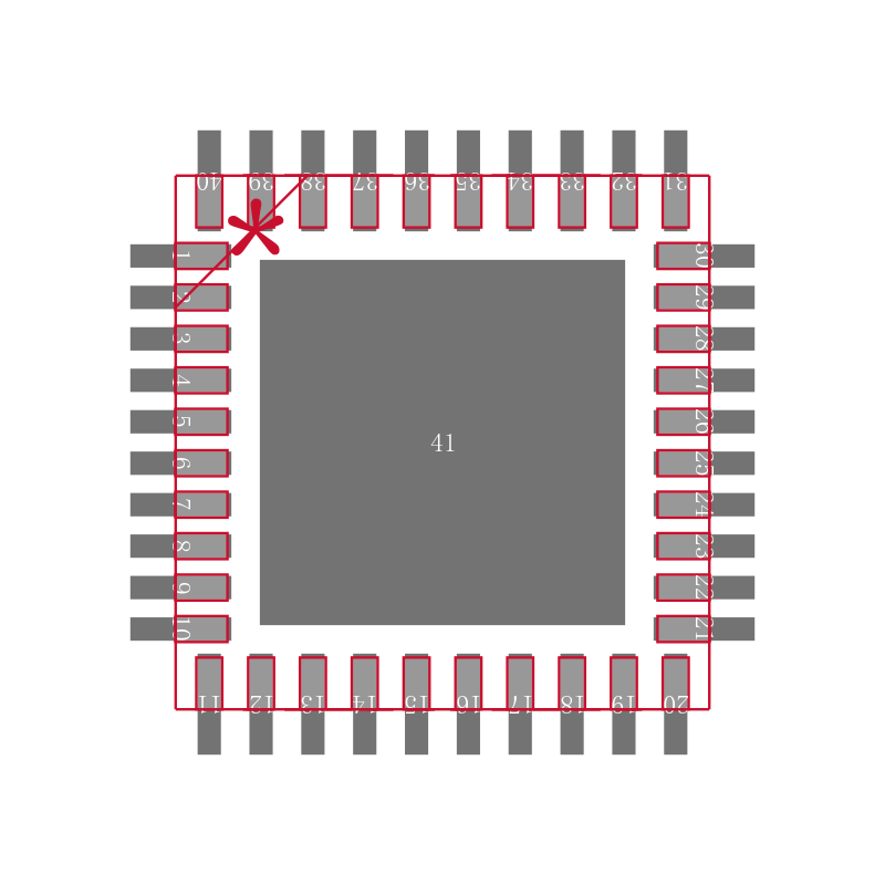 TPS65023RSBRG4封装焊盘图