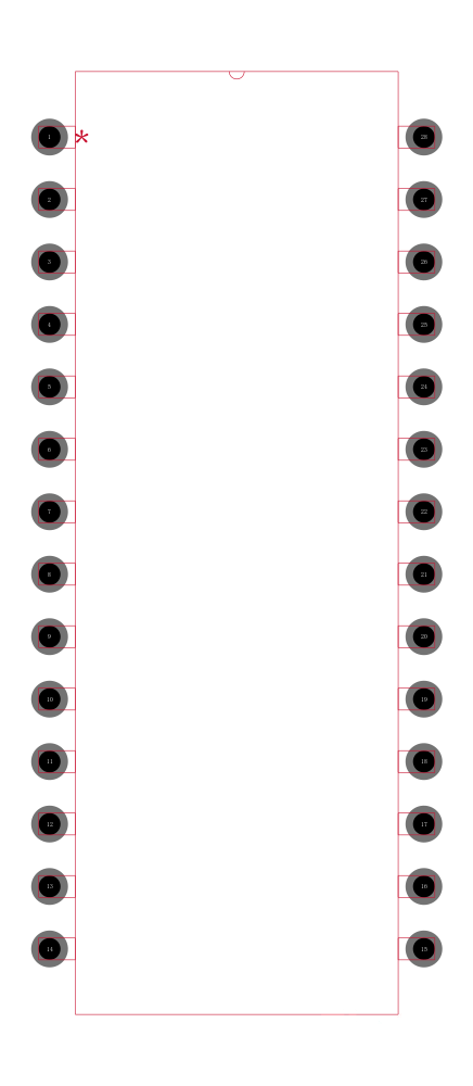 TDA7438封装焊盘图