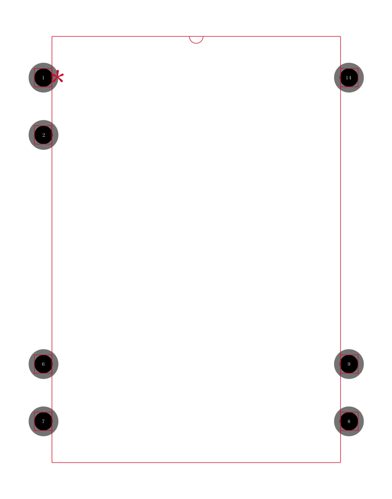 TDR 3-0522封装焊盘图