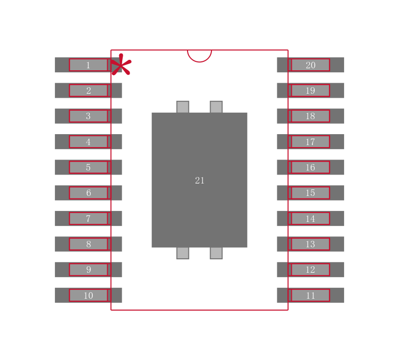TPS75225QPWPRQ1封装焊盘图