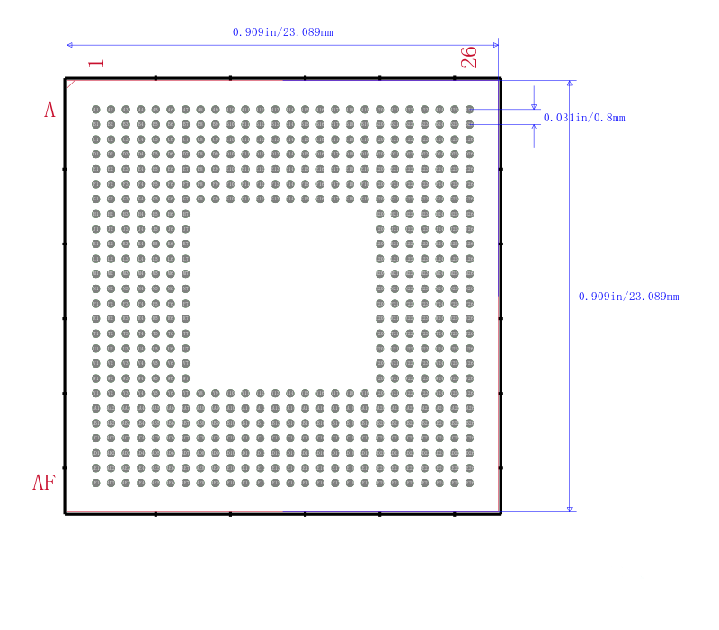TMS32C6416DGLZ5E0封装图
