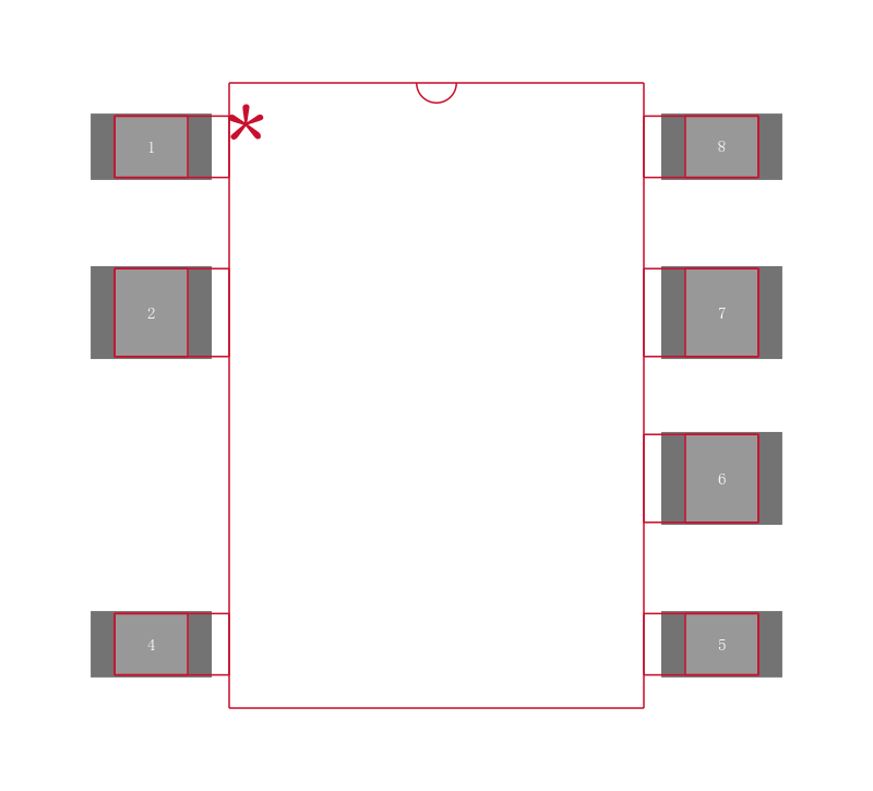 TOP252GN封装焊盘图