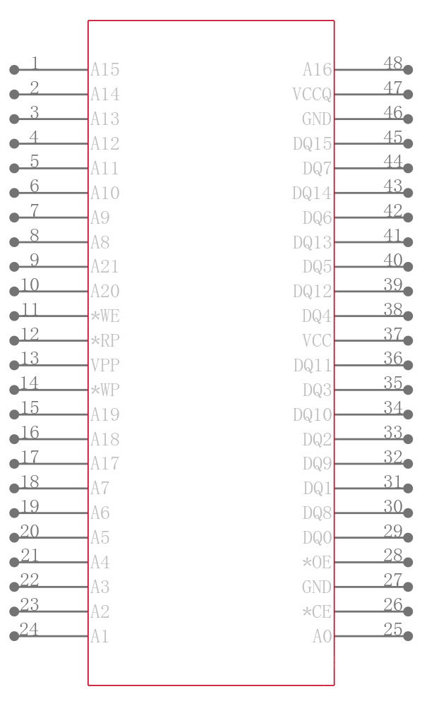 TE28F160B3BD70A引脚图