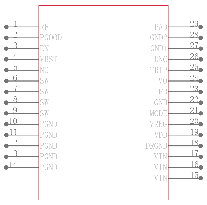 TPS548A20RVET引脚图