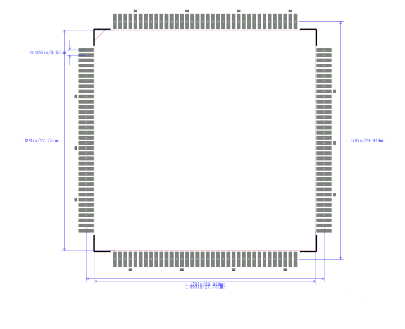 TMS320C32PCMA40封装图