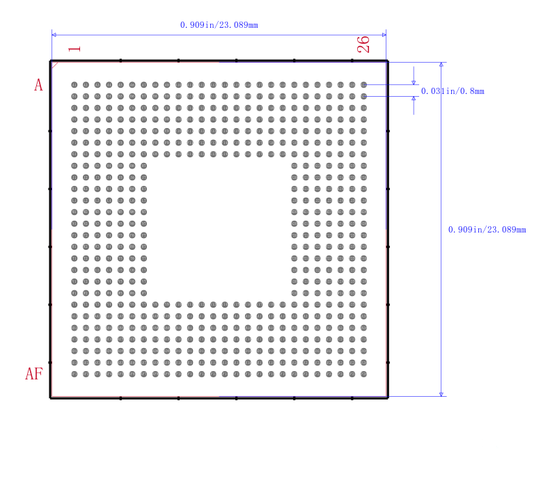 TMS320C6415TBGLZA7封装图