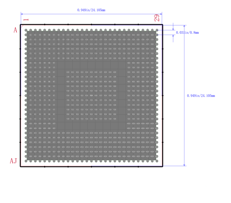 TMS320C6472EZTZ7封装图