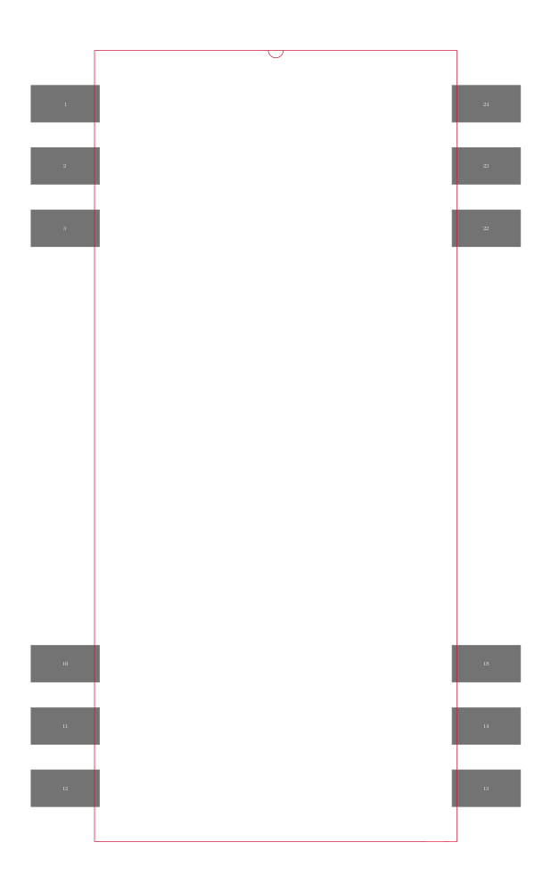 TES 3-1222封装焊盘图