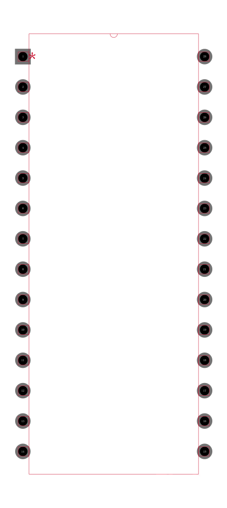 TLC545IN封装焊盘图